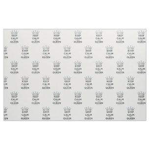 Tissu Couronne argentée polie de la reine SlipperyJoe's