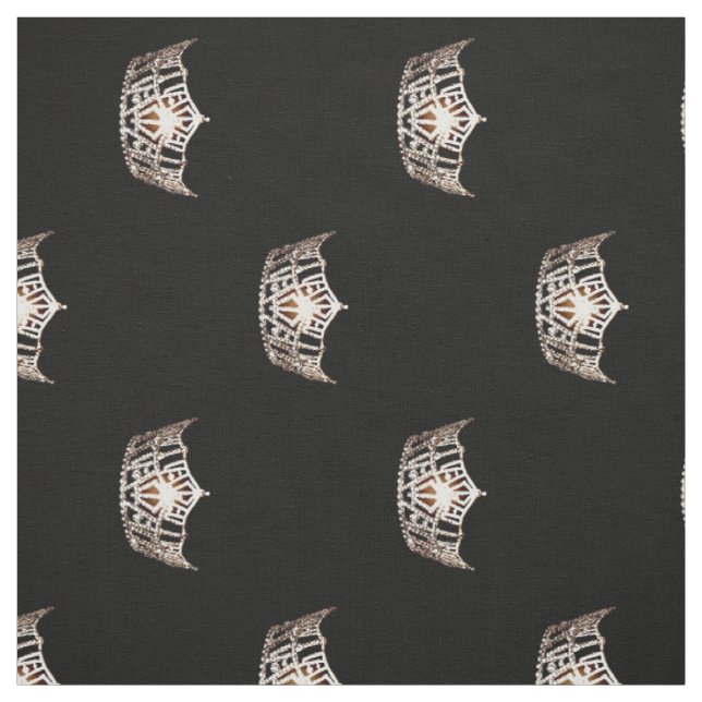 Tissu Couronne de Champagne de style de Mlle Amérique (Échantillon)