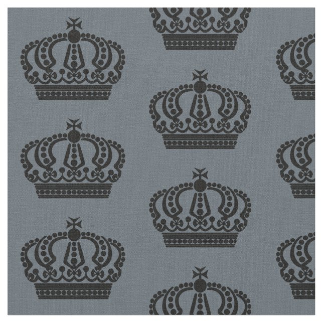 Tissu Couronne noire (Fermer)