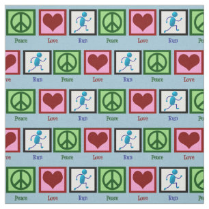 Tissu Course d'amour de paix