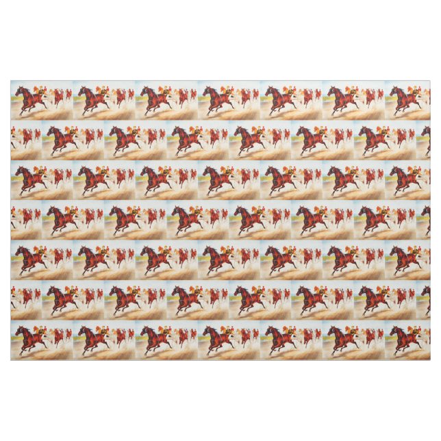 Tissu Course de chevaux (Fat Quarter)