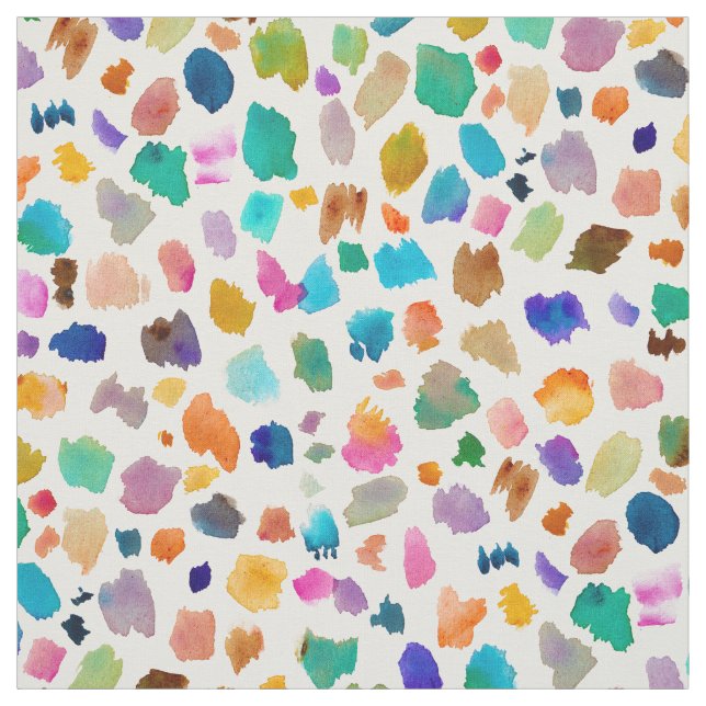 Tissu Courses de brosse de FLOCONS de COULEUR (Échantillon)