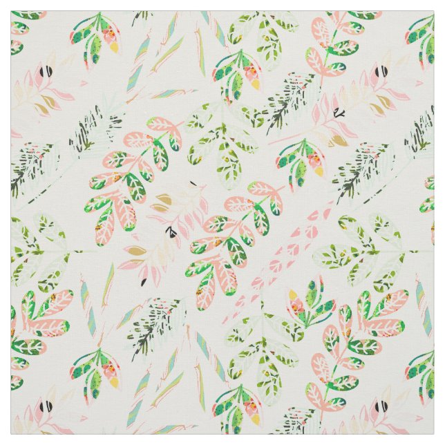 Tissu Coutume Girly de ressort tropical (Échantillon)