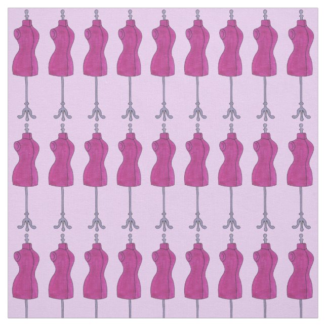 Tissu Couture rose Dressform Mannequin Design de mode (Échantillon)