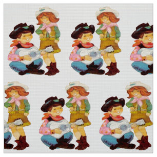 Tissu Cow-girl de cowboy