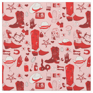 Tissu cowboy occulte wiccan cowgirl rose ouest