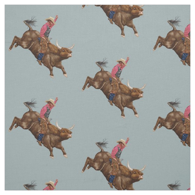 Tissu Cowboy rodéo vintage (Échantillon)
