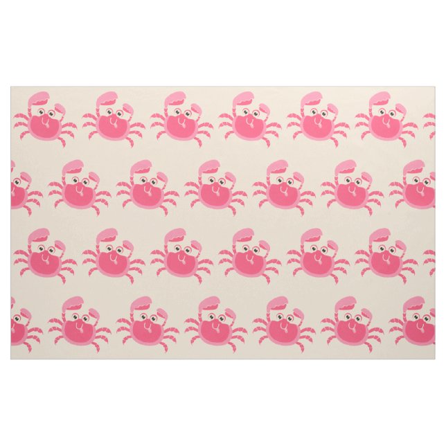 Tissu Crabby Crab Design Fabric (Fat Quarter)