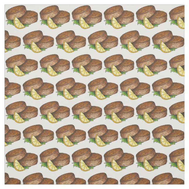 Tissu Crabes de la baie du Maryland Crabe Crabcake Crabc (Échantillon)