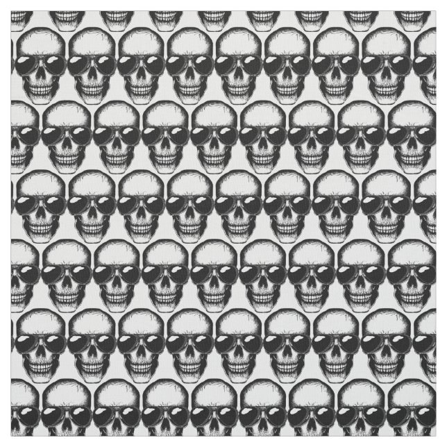 Tissu Crâne ombragé (Échantillon)