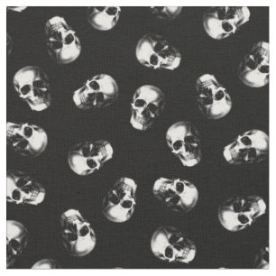 Tissu Crânes Gothique Halloween