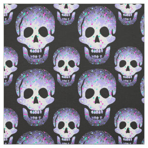 Tissu Crânes riants pourpres Cheeky Witch® Pagan Wicca