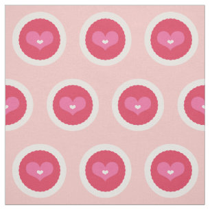 Tissu cranté de Valentine d'amour de rose