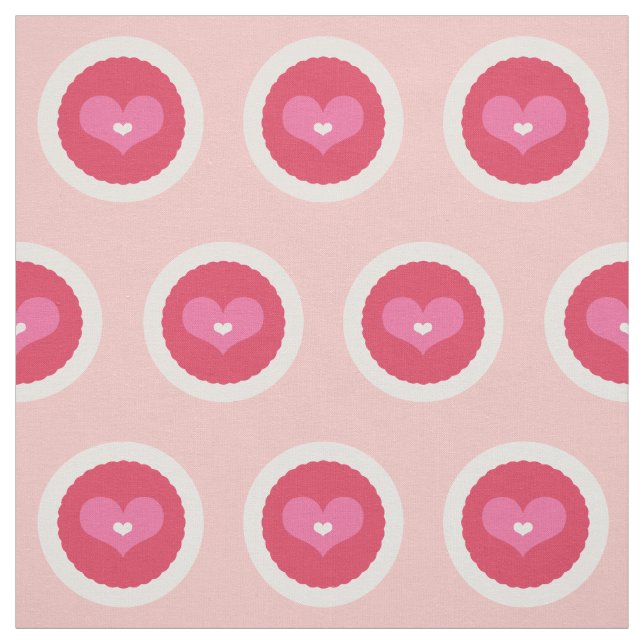 Tissu cranté de Valentine d'amour de rose (Échantillon)