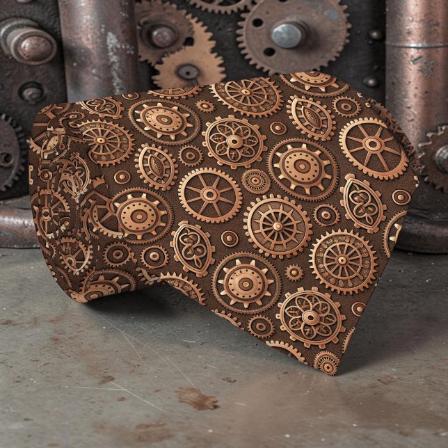Tissu cravate personnalisé engrenages Steampunk (Créateur téléchargé)