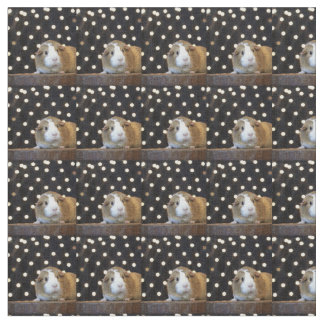 Tissu Cream et Tan Guinea Pig Fabric