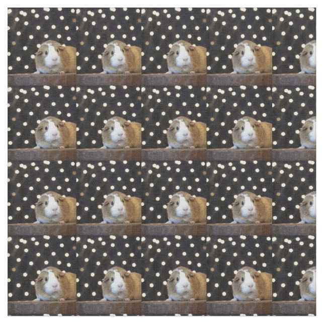 Tissu Cream et Tan Guinea Pig Fabric (Fermer)