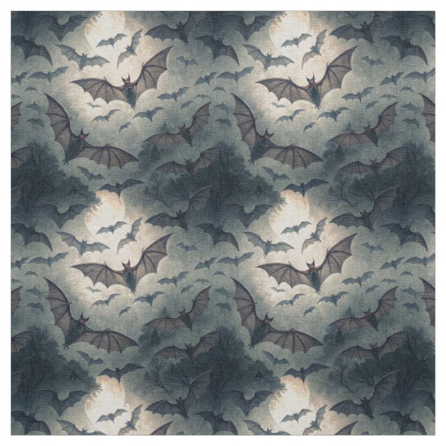 Tissu Create Your Own Gothic Bats Moonlight (Échantillon)