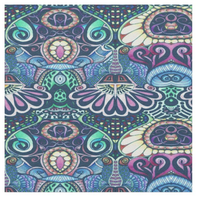 Tissu Création de doodle de fête Artiste joyeuse (Fermer)