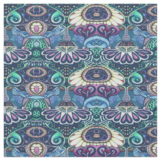 Tissu Création de doodle de fête Artiste joyeuse (Fermer)