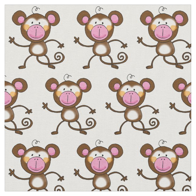 Tissu crèche effrontée de singe (Fermer)