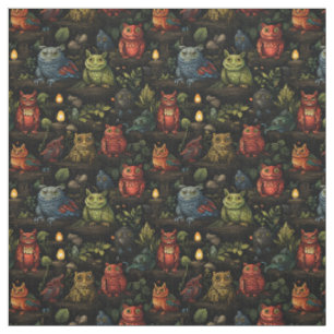 Tissu Créez Vos Propres Farfelus Gobelins Sauvages Hibou