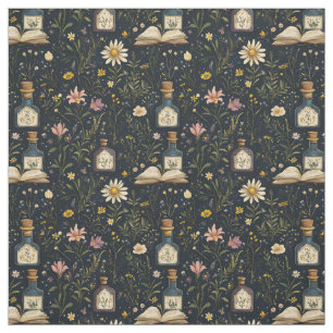 Tissu Créez vos propres marguerites sauvages roses magiq
