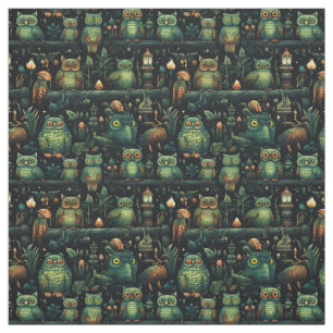 Tissu Créez Vos Propres Oiseaux De Hibou De Gobelin Sauv