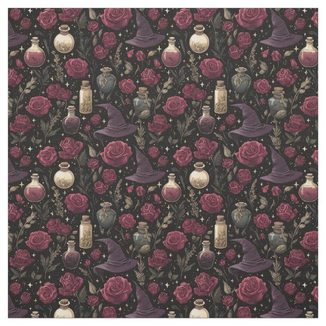 Tissu Créez vos propres roses rouges ensorcelantes pour  (Échantillon)