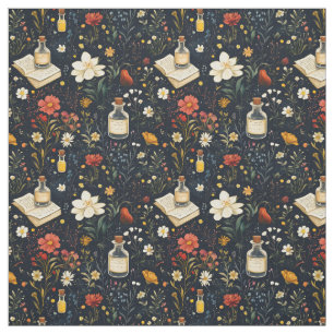 Tissu Créez Votre Propre Grimoire de Fleurs Sauvages Mys