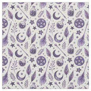 Tissu Créez Votre Propre Magie de Plume de Lune Croissan