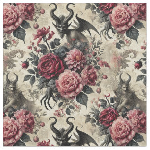 Tissu Crématoire rose - Carrelage classique gothique