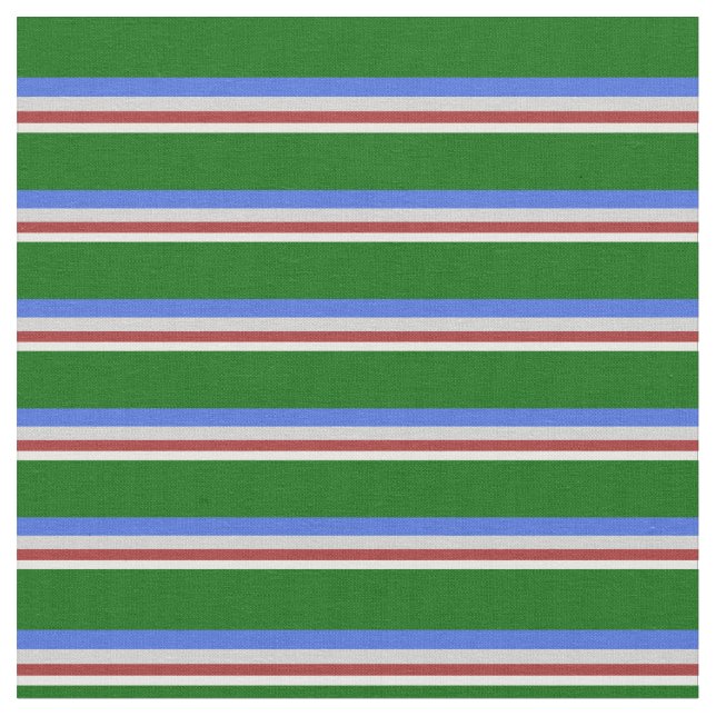 Tissu Crème à menthe, Brown, gris clair, Royal Blue & Gr (Fermer)