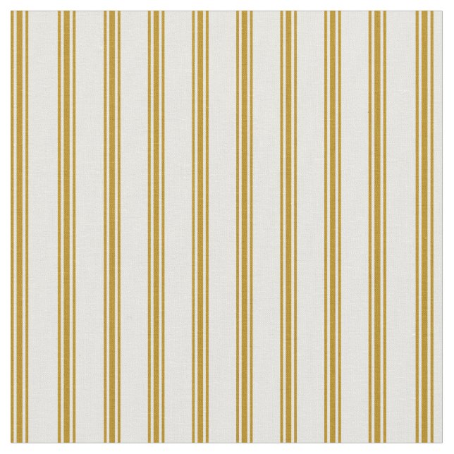 Tissu Crème à menthe et lignes d'or foncé (Fermer)