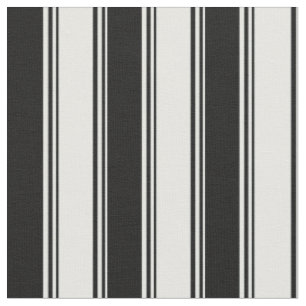 Tissu Crème à menthe et Motif noir