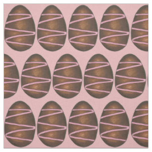 Tissu Crème au chocolat Beurre de Pâques Oeuf Candy Impr
