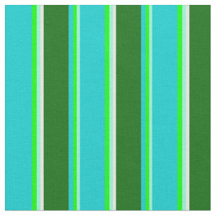 Tissu Crème d'Aquamarine, de Lime, de Turquoise, de Ver
