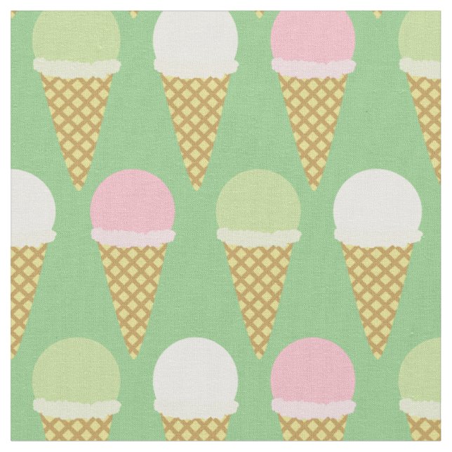 Tissu Crème glacée Cuisine pour enfants (Fermer)