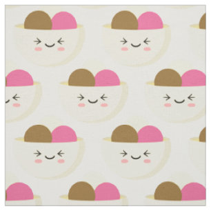 Tissu Crème glacée Kawaii