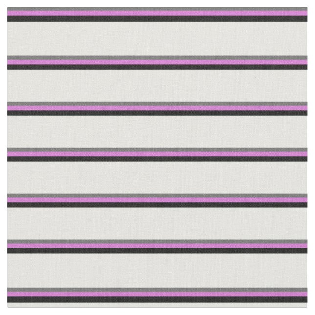 Tissu Crème grise, orchidée, noire et menthe (Fermer)