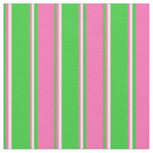 Tissu Crème verte à la chaux, rose et crème à la men