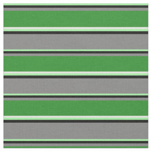 Tissu Crème verte, noire, grise, verte de la forêt et de