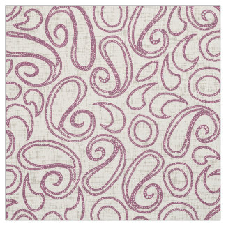 Tissu crème ziya damson