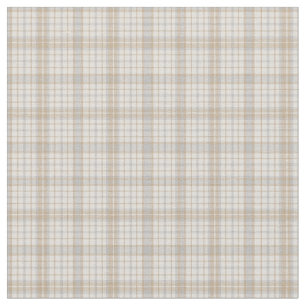 Tissu Crèmes et beiges gris neutres Plaid Motif Fabr