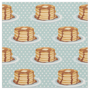 Tissu Crêpes avec sirop d'érable et Motif Polkadot