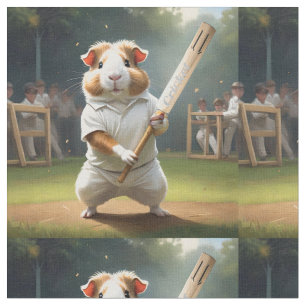 Tissu Cricket Craze : Le Big Match Des Cochons De Guinée