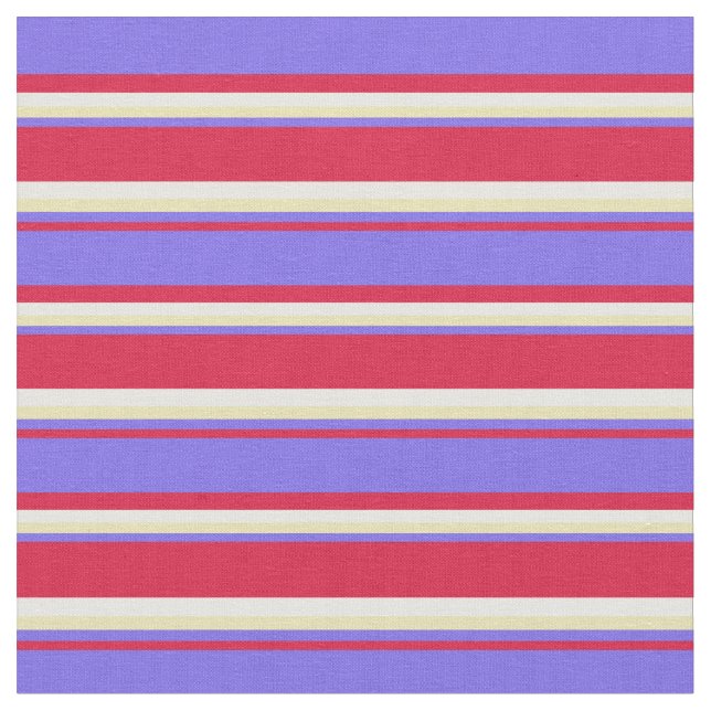 Tissu Crimson, Bleu D'Ardoise Moyenne, Bleu Tan & Blanc (Fermer)