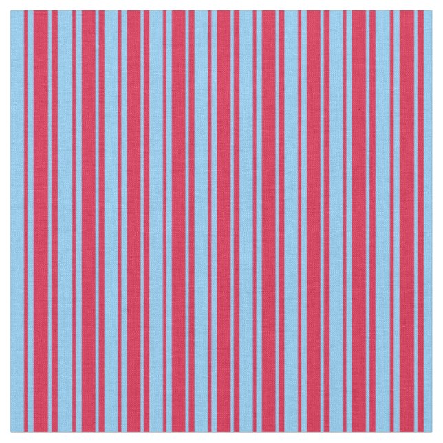Tissu Crimson & Motif ciel bleu clair (Fermer)