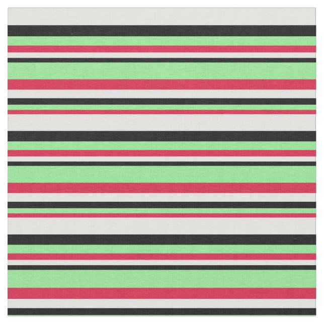 Tissu Crimson, vert clair, noir & blanc clair couleur cy (Fermer)