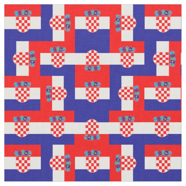 Tissu Croate et Drapeau croate, mode, voyage/sport (Fermer)